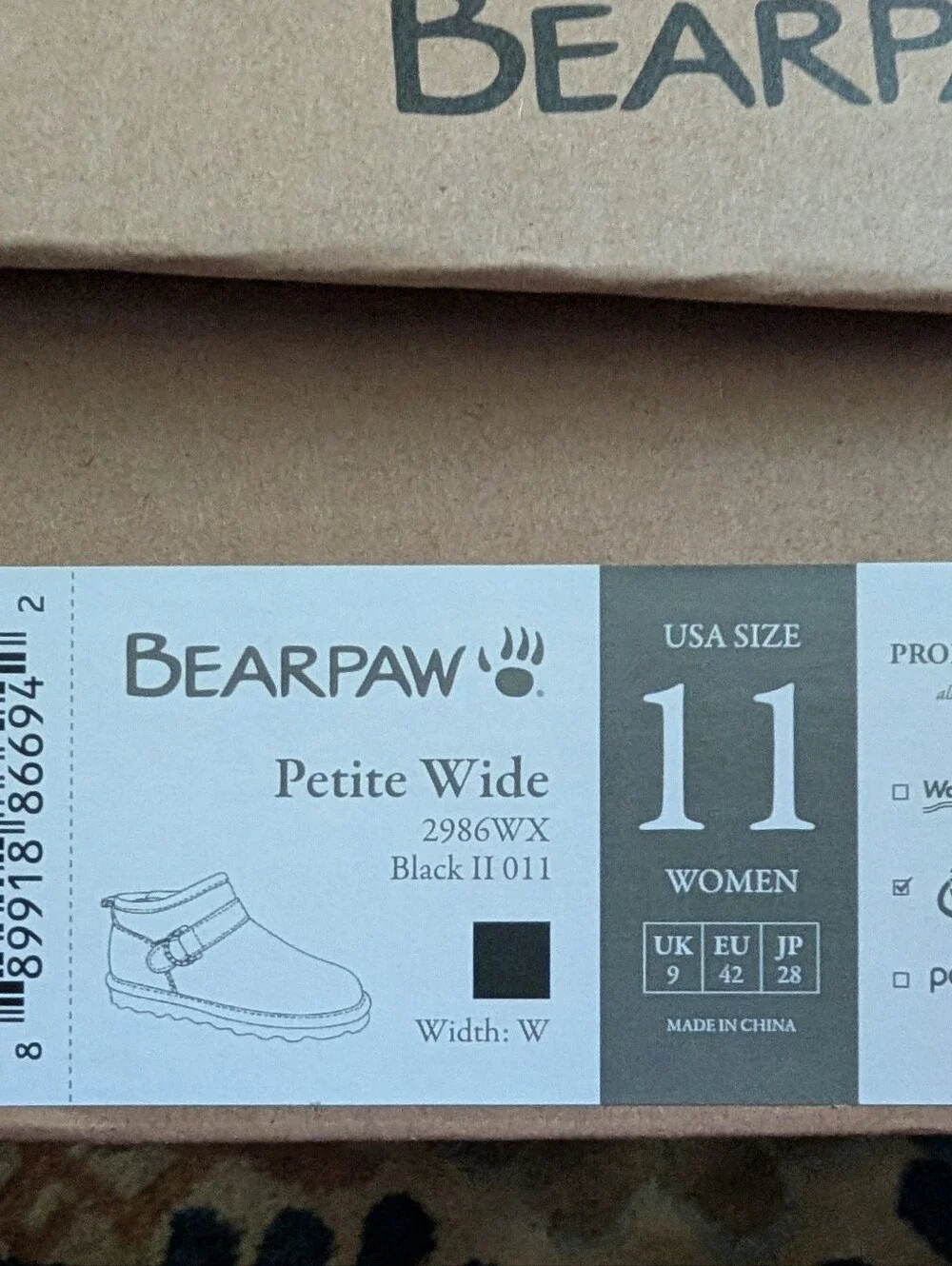 BearPaw Women’s Black Suede  Boots with Buckle